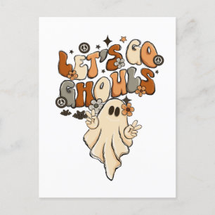 Carte Postale Go Ghouls Halloween Ghost