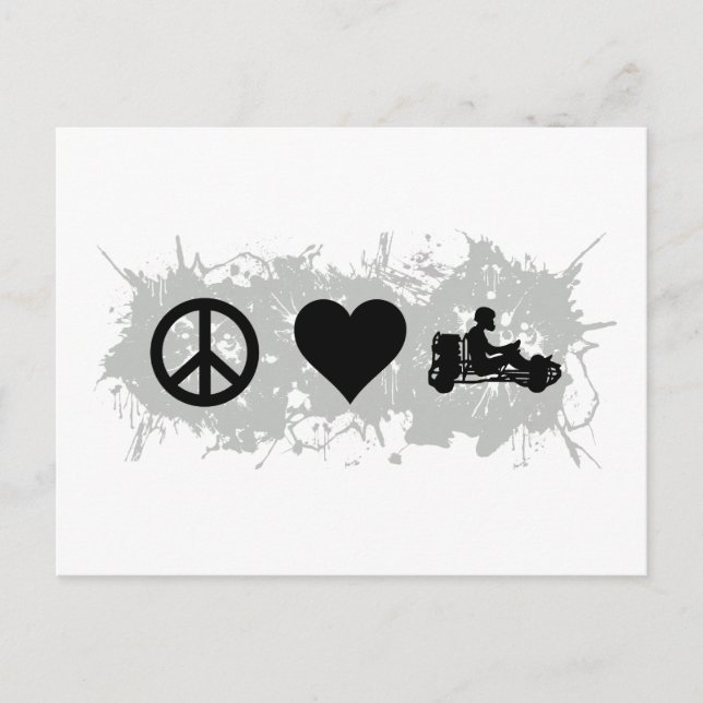 Carte Postale Go kart (Devant)