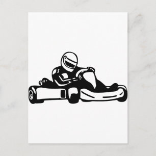 Carte Postale Go Kart Racing