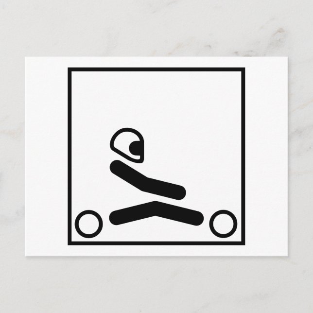 Carte Postale Go Kart Racing Figure (Devant)