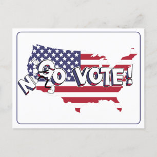 Carte Postale Go Vote ! Appel de vote