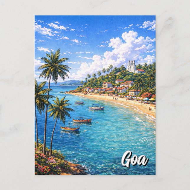 Carte Postale Goa Inde (Devant)