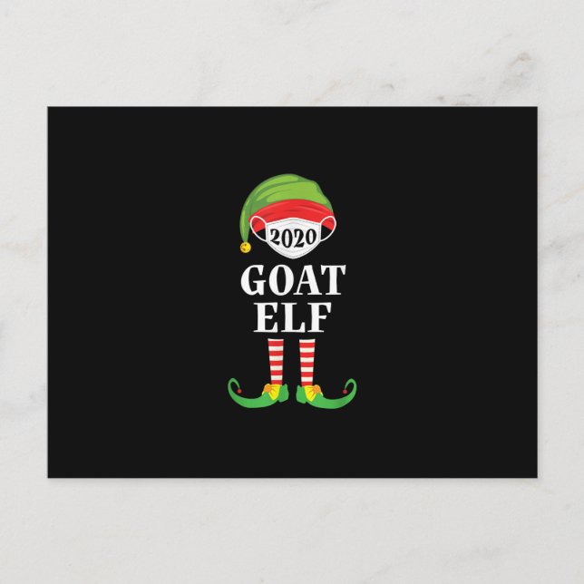 Carte Postale Goat Elf Matching Christmas (Devant)