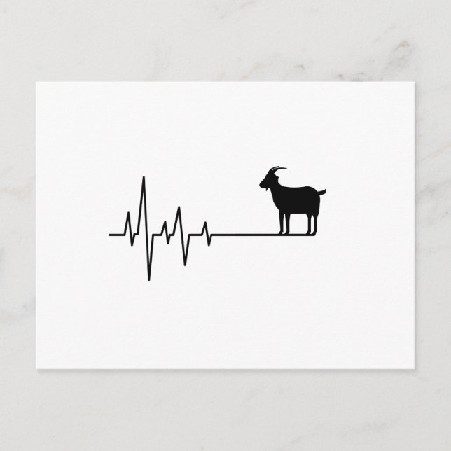 Carte Postale Goat Heartbeat (Devant)