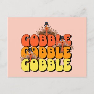 Carte Postale Gobble Thanksgiving Turquie