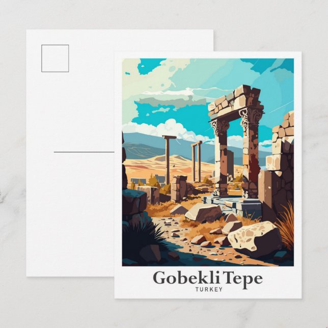 Carte Postale Gobekli Tepe Sanliurfa Turquie Voyage (Devant / Derrière)
