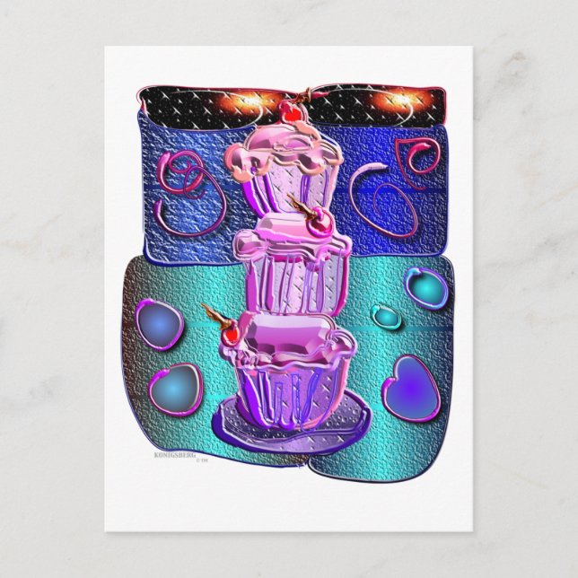 Carte Postale gobelets fantaisie 1 (Devant)