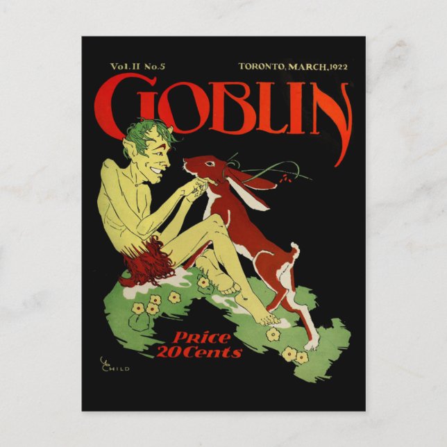 Carte Postale Gobelin et lapin (Devant)