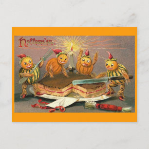 Carte Postale Goblins d'Halloween vintage