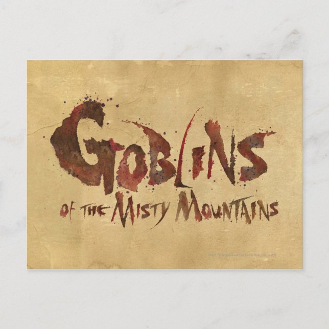 Carte Postale Goblins of the Misty Mountains (Devant)