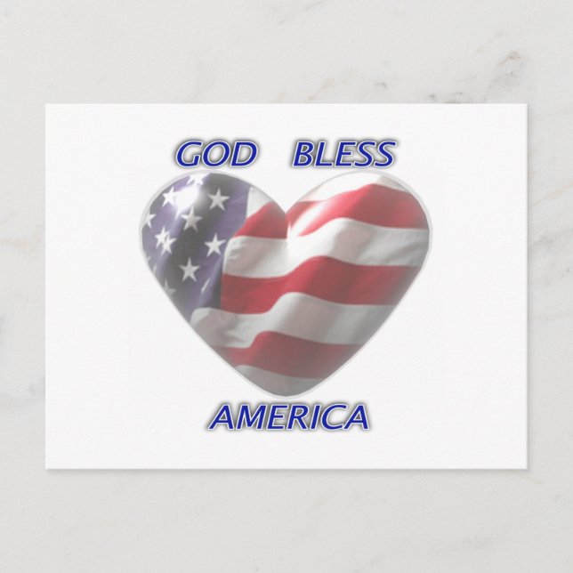 Carte postale God Bless America (Devant)