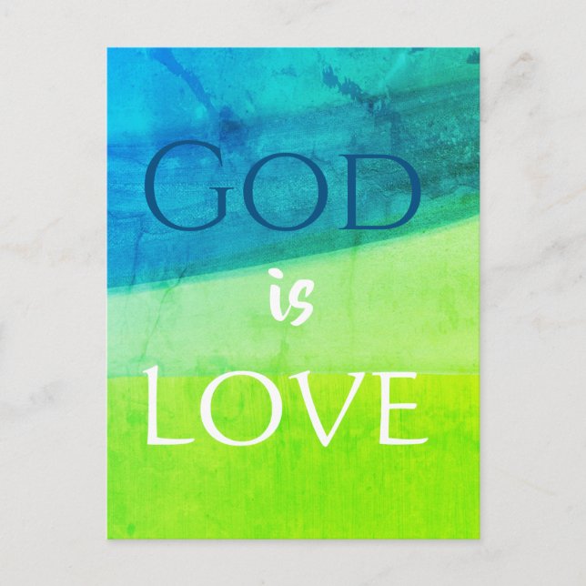 Carte Postale God is Love Inspirational (Devant)