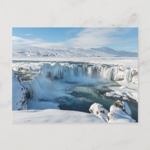 Carte Postale Godafoss Waterfall Landscape