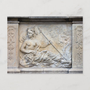 Carte Postale Goddess Athena Relief