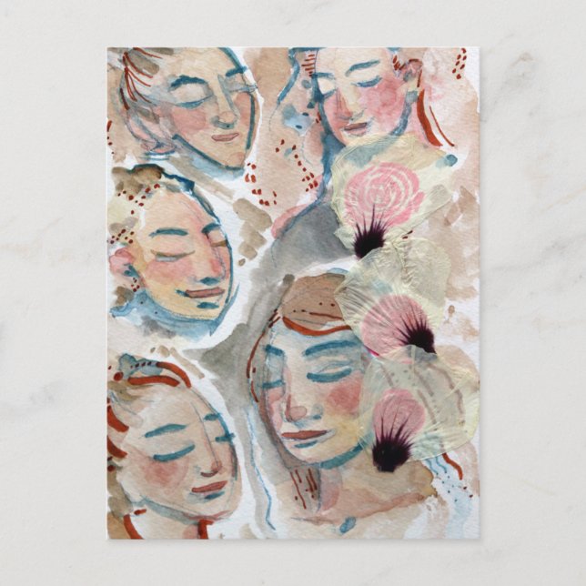 Carte Postale Goddess Bloom Flower Goddesses Nature Lovers       (Devant)