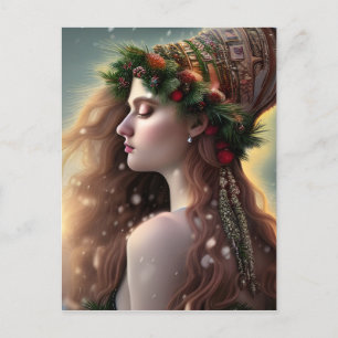 Carte Postale Goddess Yule d'hiver