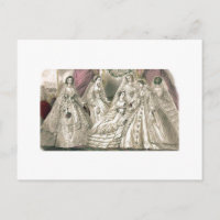 Godey's Ladies Book Victorian Fashion Plate Weddin