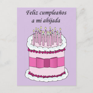 Carte Postale Godgirl espagnole Joyeux anniversaire