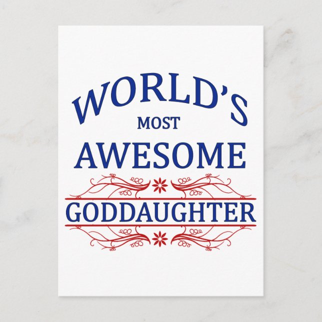 Carte Postale Godgirl la plus géniale du monde (Devant)