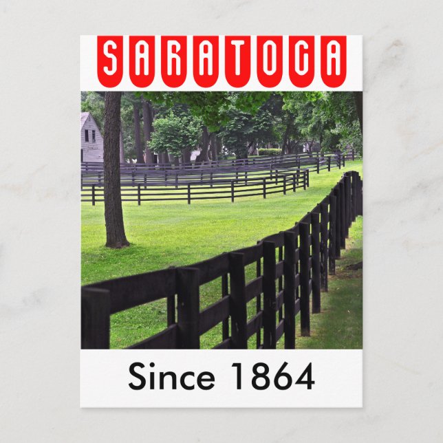 Carte Postale Godolphin & Darley Stables à Saratoga (Devant)