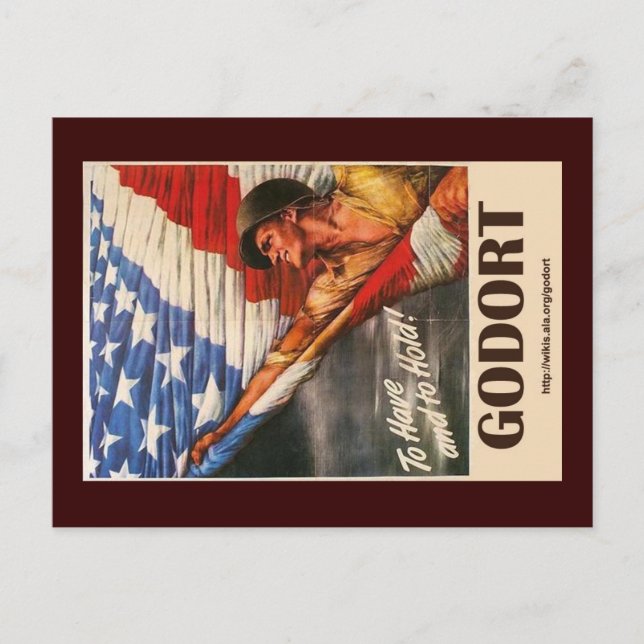 Carte Postale GODORT - Pour avoir et tenir (Devant)