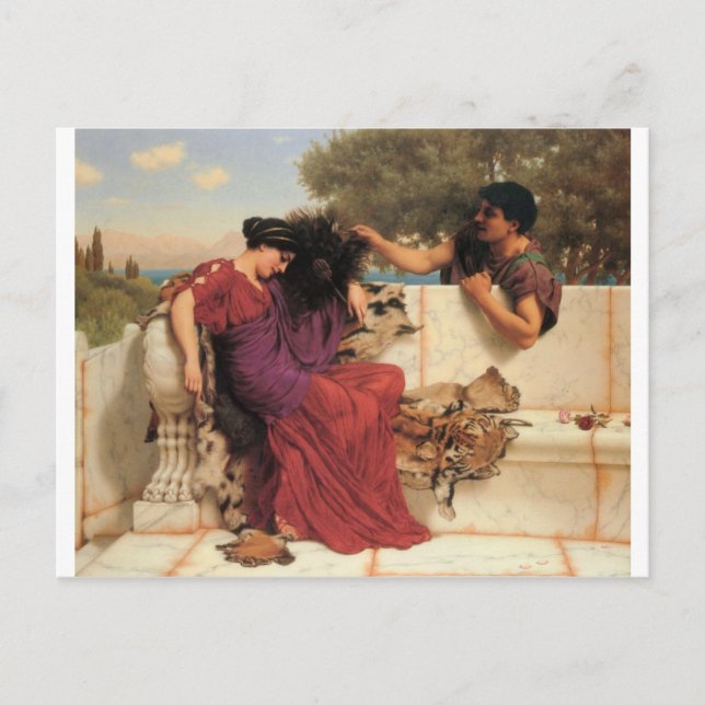 Carte Postale Godward - L'Ancienne, L'Ancienne Histoire (Devant)