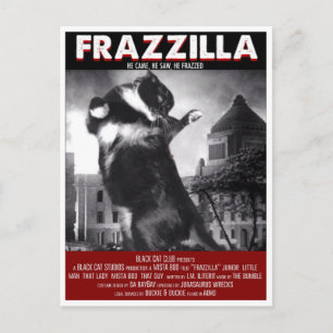 Carte postale Godzilla Cat