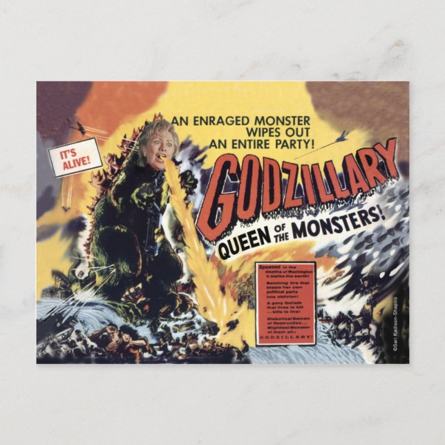 Carte Postale Godzillary - Reine des Monstres (Devant)