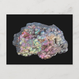 Carte Postale Goethite montrant l'irdescence