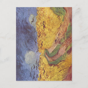 Carte Postale Gogh, Vincent van Getreidefeld mit den Raben 1890
