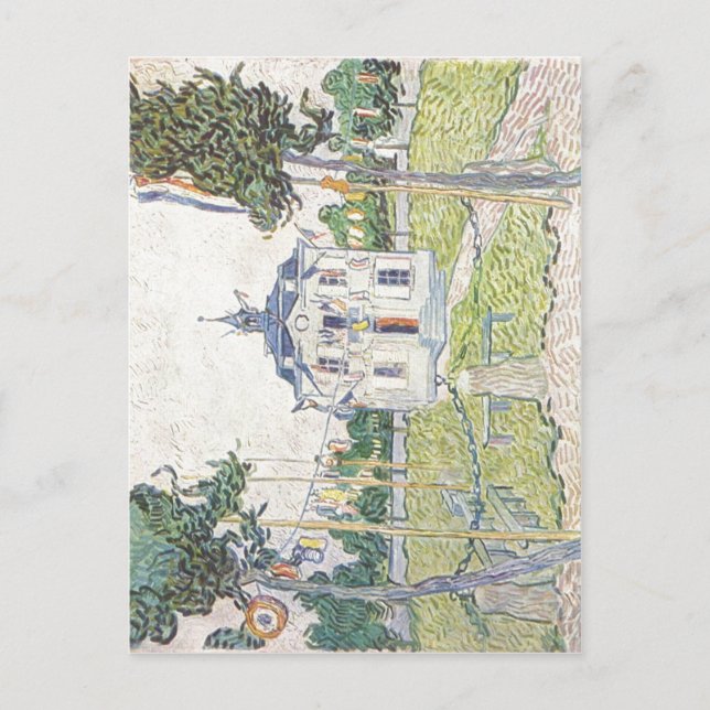 Carte Postale Gogh, Vincent Willem van Das Gemeindehaus à Auver (Devant)