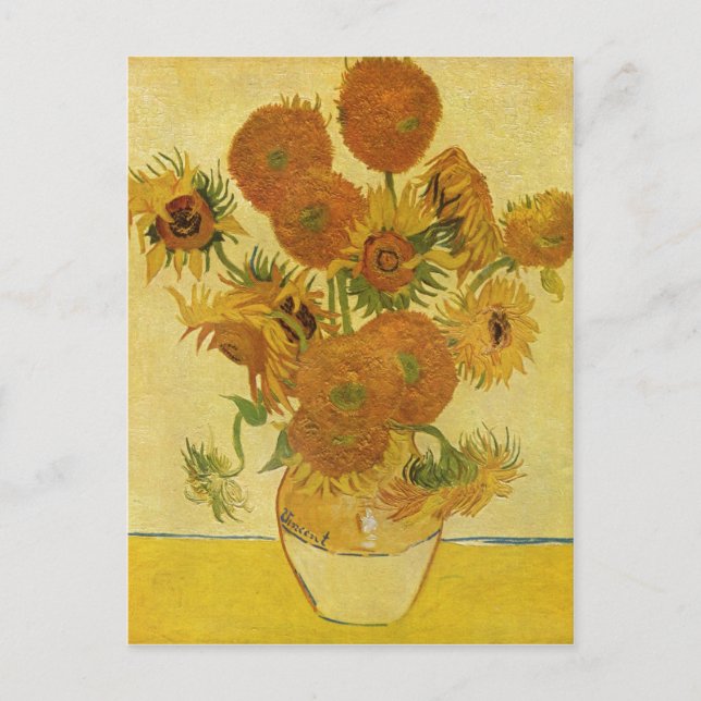 Carte Postale Gogh, Vincent Willem van Stilleben mit Sonnenblume (Devant)