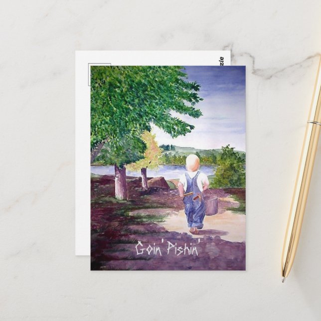 Carte postale - Goin' Pishin'