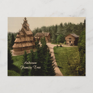 Carte Postale Gol Stave Church, Oslo, Norvège