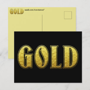 Carte postale Gold