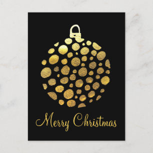 Carte Postale Gold bauble