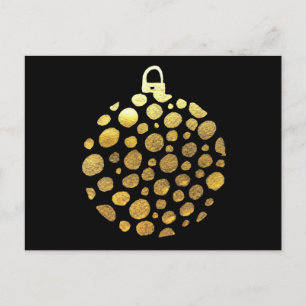 Carte Postale Gold bauble