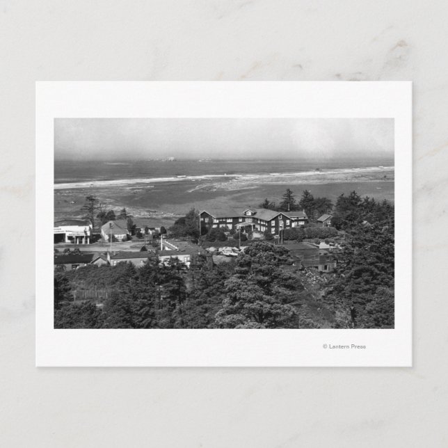 Carte Postale Gold Beach, Oregon Town View et Sunset Inn (Devant)