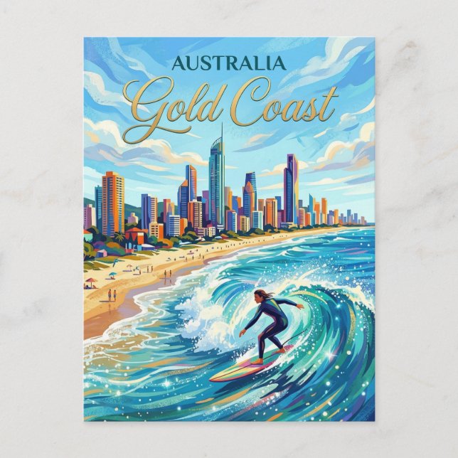 Carte Postale Gold Coast Australia (Devant)