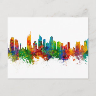 Carte Postale Gold Coast Australia Skyline