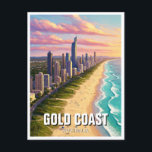 Carte Postale Gold Coast Australia Travel<br><div class="desc">La Gold Coast, située dans le Queensland, en Australie, est l'une des destinations de plage les plus célèbres du pays, connue pour ses plages de sable doré, sa culture du surf et sa vie urbaine animée. S'étendant sur 57 kilomètres de côtes, la région compte quelques-unes des meilleures plages d'Australie, dont...</div>