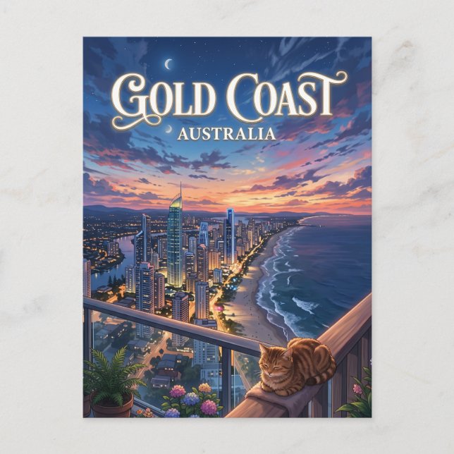 Carte Postale Gold Coast Australie (Devant)