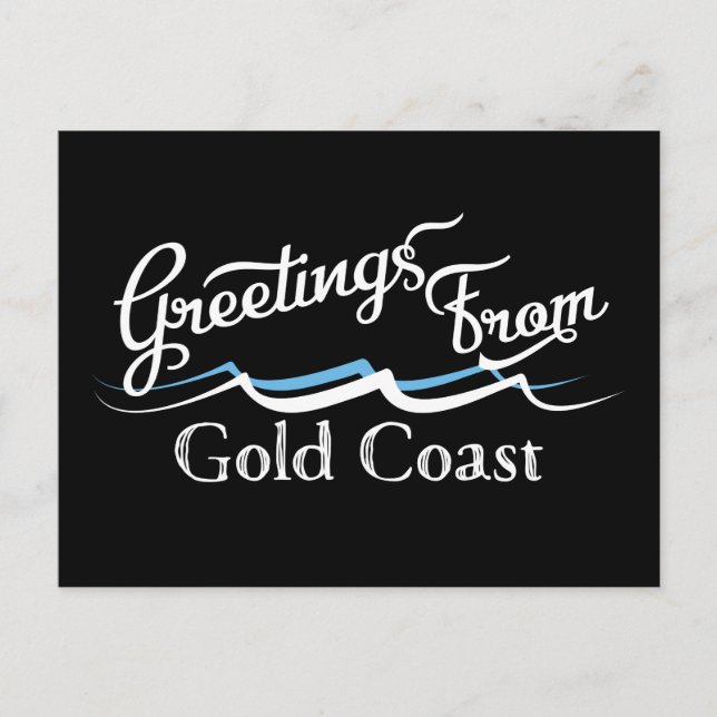 Carte Postale Gold Coast Water Waves (Devant)