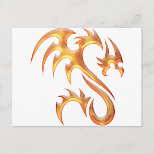 Carte Postale Gold Dragon