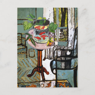 Carte Postale Gold Fish Bowl, sous la fenêtre,