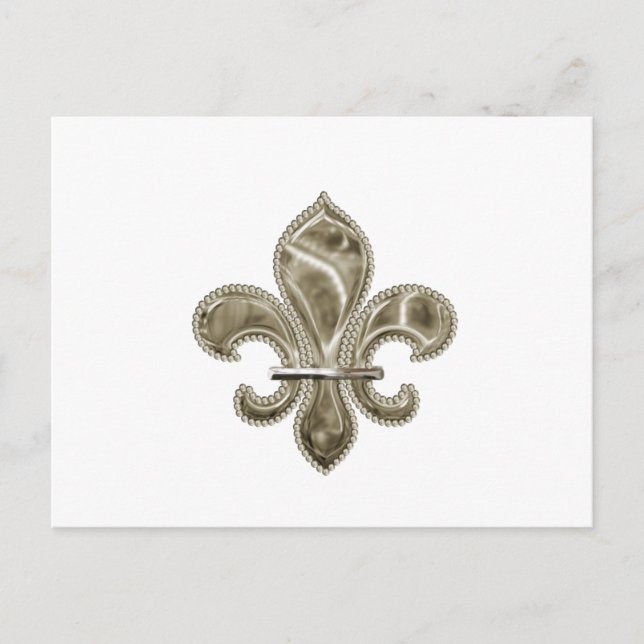 Carte postale Gold Fleur de Lis (Devant)