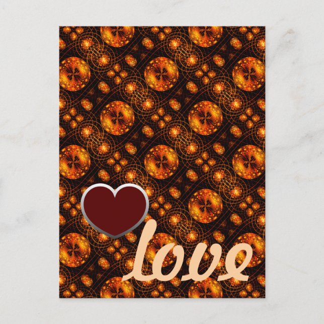 Carte Postale Gold Modern Boho Elegant Abstract Art Pattern #507 (Devant)
