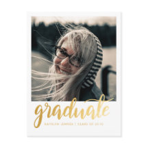 Gold Script Graduation Party | Enregistrer la phot