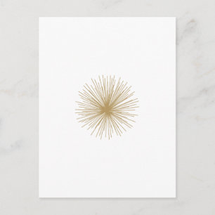 Carte Postale Gold Spoutnik Starburst