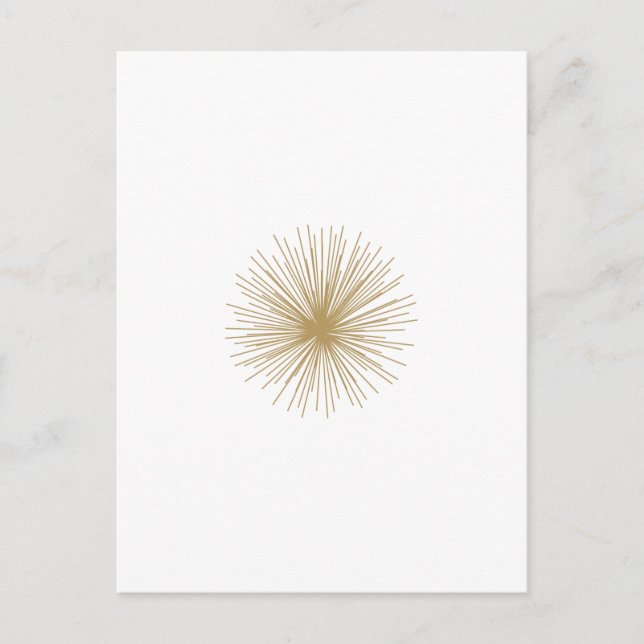 Carte Postale Gold Spoutnik Starburst (Devant)